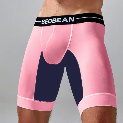 Bild von Angenehme lange Boxershorts für Herren aus hochwertigem Baumwollmischgewebe – Komfortabel, atmungsaktiv und stilvoll von Seobean