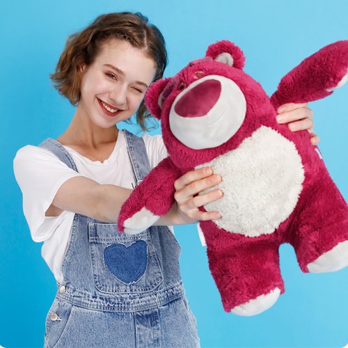 Image of Disney Toy Story 3 Lotso Kawaii Strawberry Bear Stuffed Animal Plush Doll – Adorable Cartoon Cute Bear Toy for Kids and Girls – Perfect Birthday Gift for Children and Girlfriend