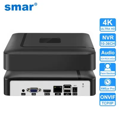 Image de NVR CCTV 4K H.265 avec Détection Visage et Mouvement