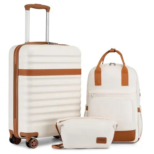 Image de Ensemble de Valises Rigides avec Trousse de Toilette