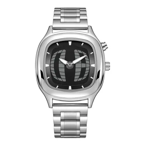 Carré argent noir