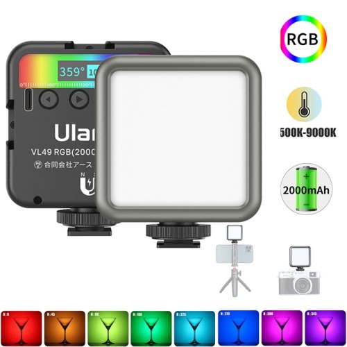Zdjęcie Ulanzi VL49 – Mini LED RGB Lampa Wideo z Magnesem