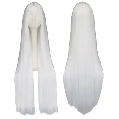 Image de Perruque Noire Longue 100 cm - Synthétique Lisse & Résistante à la Chaleur