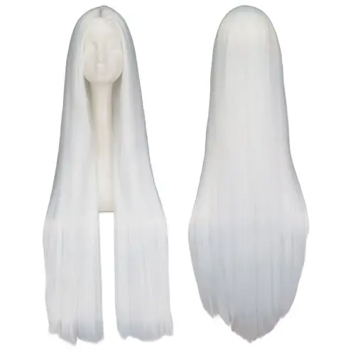 Image de Perruque Noire Longue 100 cm - Synthétique Lisse & Résistante à la Chaleur