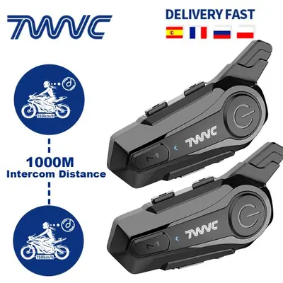 Image de Interphone Bluetooth Moto - Communication Sans Fil Jusqu'à 1000m