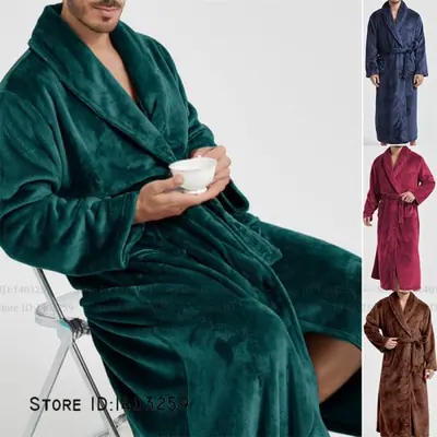 Image de Pyjama Homme Hiver Épais Flanelle - Confort & Chaleur
