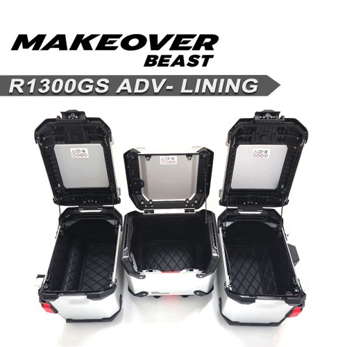 Immagine di Kit Bagagli Completo per BMW R1300GS Adventure 2024-2026: Top Box, Borse Laterali, Contenitore Interno e Copertura Protettiva