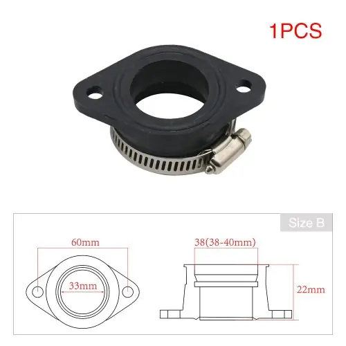 Image de Adaptateur Carburateur Moto - Tuyau d'Admission 21 à 34mm