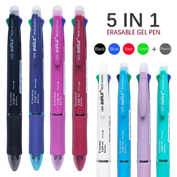 Image de Stylo 5 en 1 Effaçable - Créatif & Pratique
