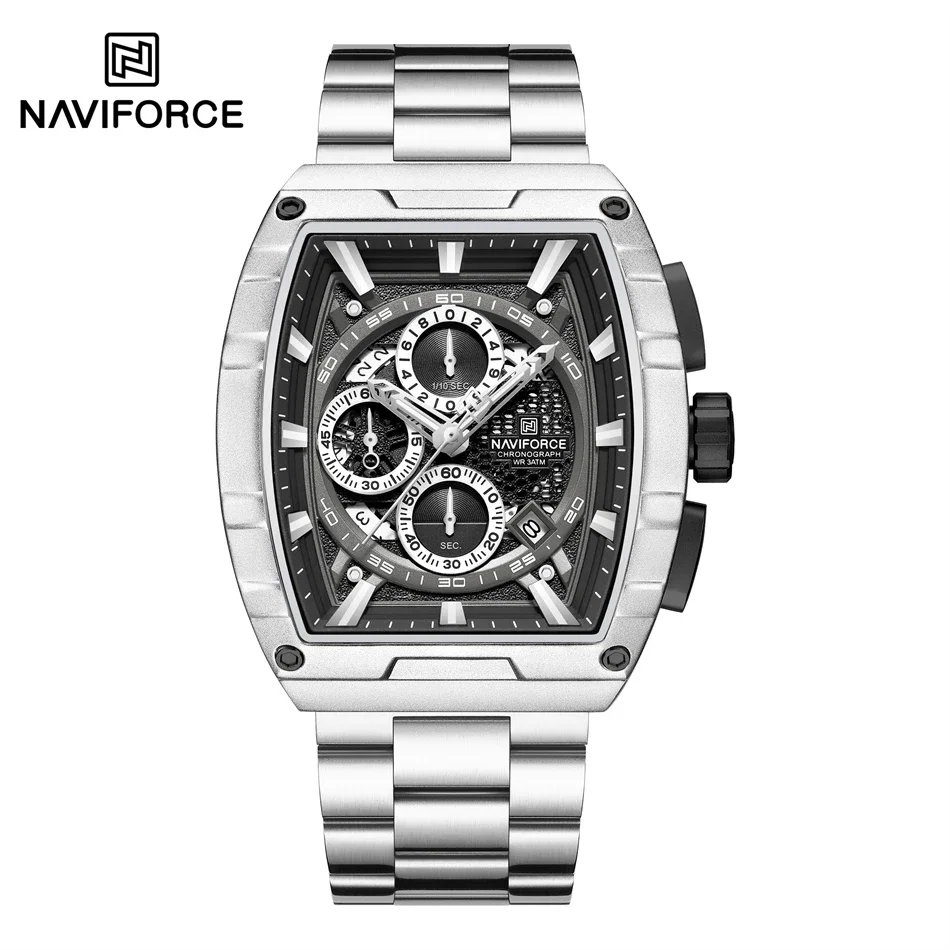 Bild von Luxus Herrenuhr Naviforce – Tonneau Chronograph mit Datum
