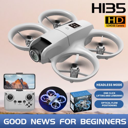 Mini Drone RC 4K FPV avec Caméra et Lumières Colorées