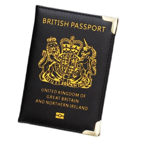 Bild von Elegante PU-Leder Reisepasshülle für Damen und Herren – Britisches Passetui für das Vereinigte Königreich, stilvolles Kartenetui mit praktischer Aufbewahrung