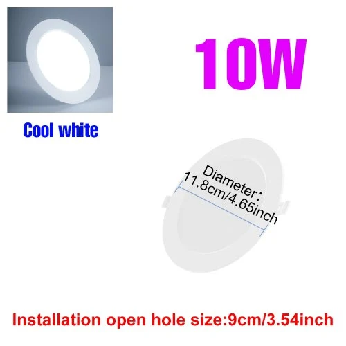 10W blanco frío