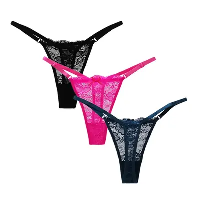 Image de String Transparent Dentelle - Culotte Sexy à T-back