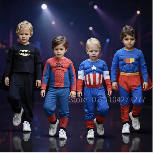 Image de Costumes Super Héros pour Enfants - Captain America, Spiderman & Plus