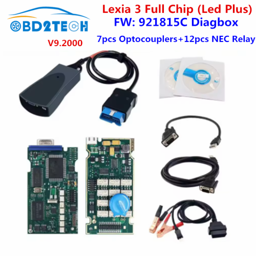 Immagine di Il più nuovo Chip completo Lexia3 V7.83 PP2000 Diagbox 921815C strumento diagnostico Lexia 3 V9.91 per Citroen per Peugeot Auto Scanner