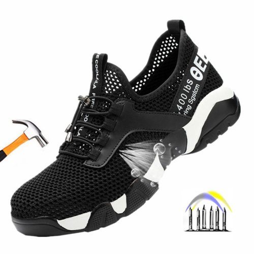 Immagine di Scarpe Antinfortunistiche Estive Leggere e Traspiranti con Punta in Acciaio - Scarpe da Lavoro Antiurto per Uomo