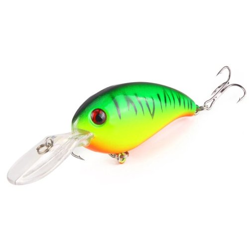 Immagine di Manovella Richiamo di Pesca Esca Wobbler 13 cm 6g Minnow Isca Artificiale con Occhi 3D Crankbait per Bass, Pike e Carpa - Ideale per Pesca in Acqua Dolce e Salata