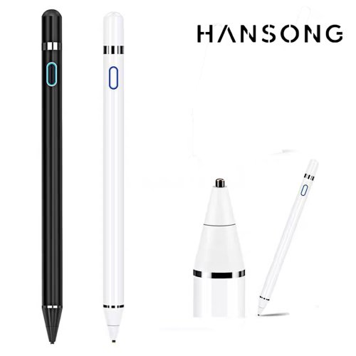 Immagine di Penna Stilo Attiva Universale per Tablet e Smartphone: Compatibile con Xiaomi, Huawei, Samsung, Apple iPad e Dispositivi Android - Matita Touch Screen con Precisione Elevata