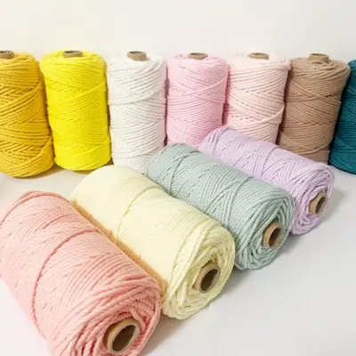 Image de Cordon Macramé 2mm - 100m - Coton Naturel pour Artisanat & Déco Bohème