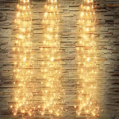 Image de Guirlande Lumineuse 100-200 LED Fil de Cuivre - Décoration Fête, Noël, Mariage