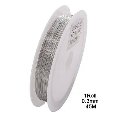 Image de Fil d'Acier Inoxydable 304 - 0.2 à 0.6mm pour Bijoux Artisanaux