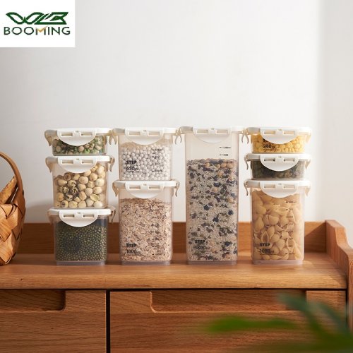 Imagen de Tarro Herético Sellado para Alimentos: Contenedores de Almacenamiento con Cierre Airtight para Granos, Cereales, Azúcar y Café – Solución Natural para Conservar la Frescura en la Cocina