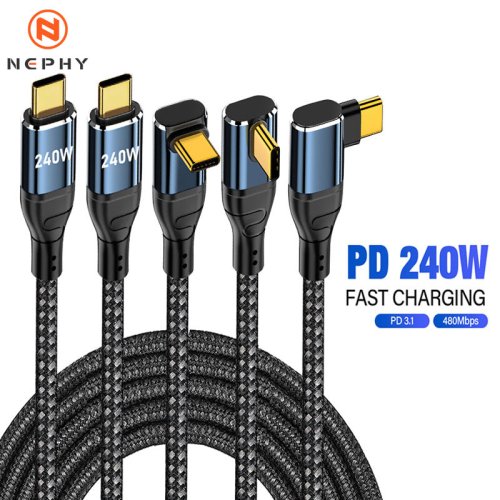 Zdjęcie Kabel USB-C 240W – Super Szybkie Ładowanie do iPhone, MacBook i Samsung