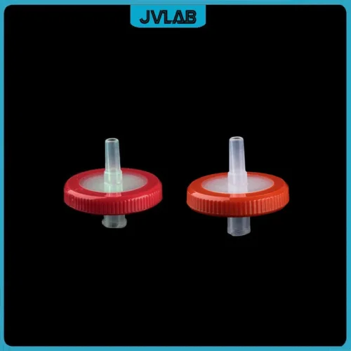 Image of Premium Hydrophobic PTFE Syringe Filters 25mm Diameter with 0.1, 0.22, 0.45, 1, 3, 5 µm Pore Sizes – Microporous Needle Filtration for Lab and Medical Use – Pack of 10