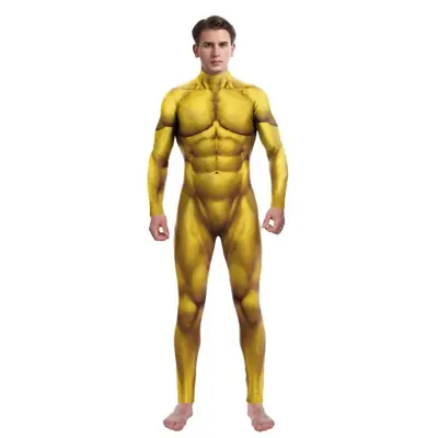 Image de Costume Zentai Vert Musclé 3D - Cosplay & Fêtes