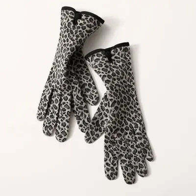 Image de Gants Léopard Élégants Femme - Écran Tactile & Chauds