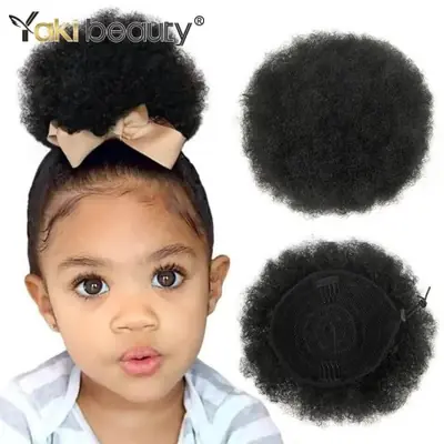 Image de Chignon Afro Bouclé 12 Pouces - Extension Synthétique