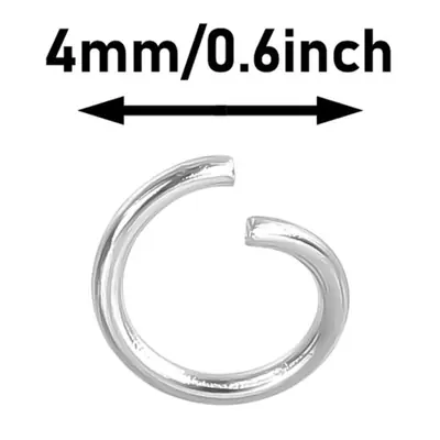 Image de Anneaux de Saut Argentés - 100 Pièces pour Bijoux DIY