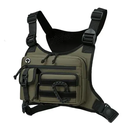 Image de Sac de Poitrine Tactique Homme - Étanche & Antivol