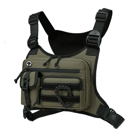 Image de Sac de Poitrine Tactique Homme - Étanche & Antivol