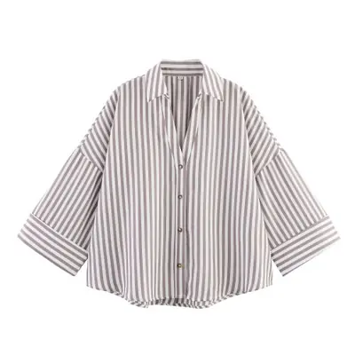 Image de Chemise femme manches larges tendance printemps-été 2026