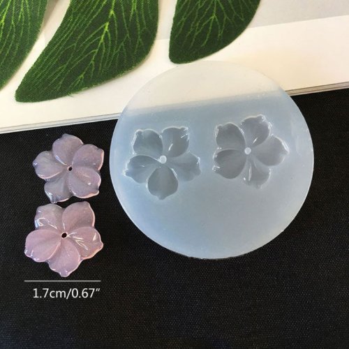 Afbeelding van 10-stuk set natuurlijke siliconen bloemvormen voor resin en epoxyhars – Camelia, pioen, madeliefje, lotus en meer voor sieraden maken