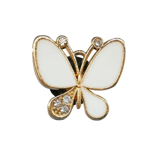 Image de Breloques de Chaussures Luxe - Épingles Papillon Métal