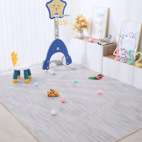 Image de Tapis Puzzle Bois 30x30cm - Jeu & Décoration