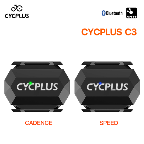 Imagen de Ordenador de Bicicleta Cycplus con Sensor Dual de Velocidad y Cadencia, Velocímetro Bluetooth GPS Resistente al Agua con Accesorios para Ciclismo