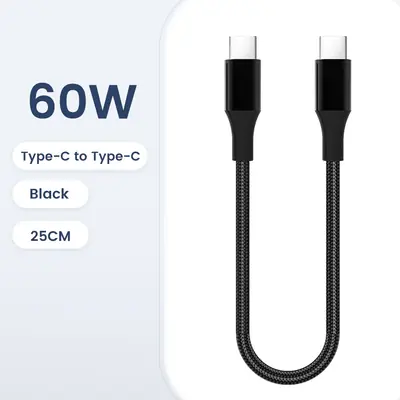 Image de Câble USB-C 30 cm - Charge Rapide & Transfert de Données