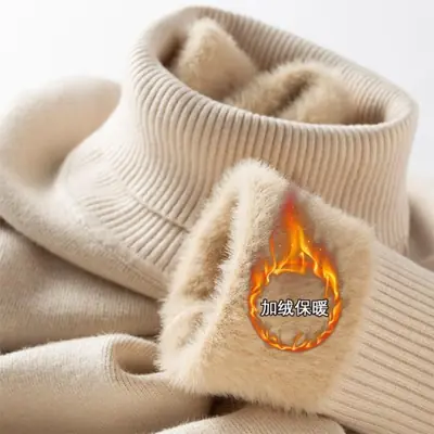 Image de Pull Thermique Homme Col Haut - Chaud & Confortable