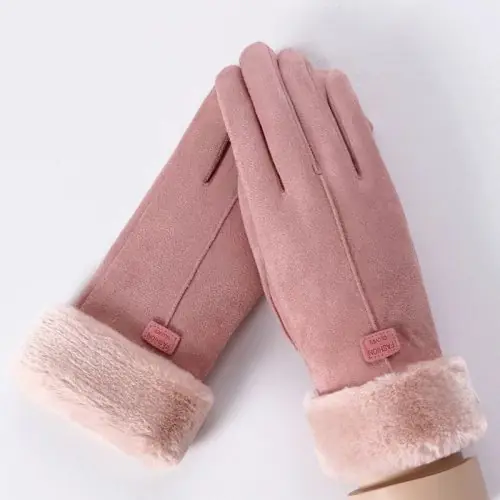 Image de Gants d'Hiver Femme - Chauds, Coupe-Vent & Écran Tactile