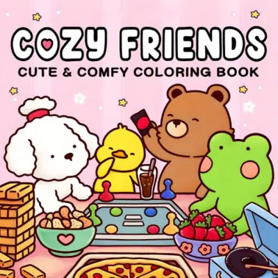 Image de Cozy Friends - Livre de Coloriage & Peinture par Numéros