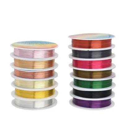 Image de Fil de Cuivre Coloré pour Bijoux Artisanaux