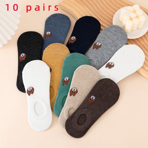 Image de Chaussettes Courtes Coton - 5/10 Paires pour Femme & Homme
