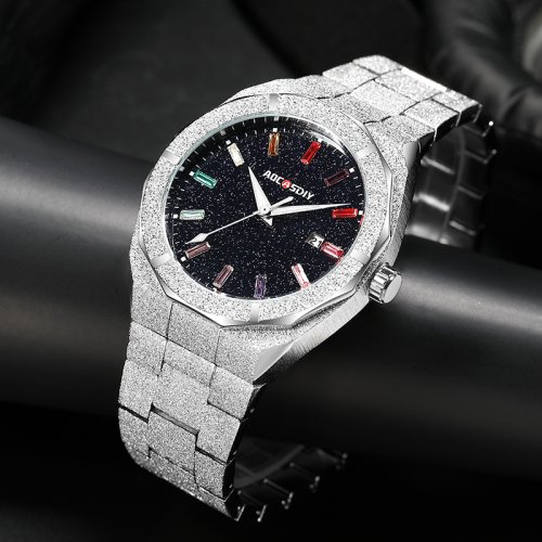 Image de Montre Homme Luxe Quartz Date Lumineuse