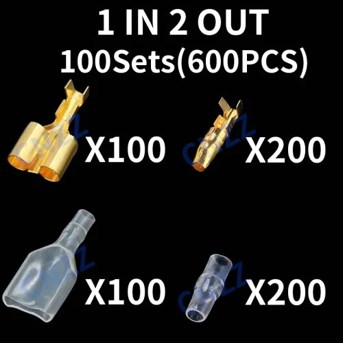 100 sets (600 stuks) 12)