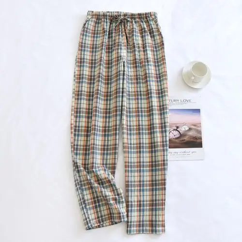 Image de Pantalon de Nuit Homme en Coton - Carreaux & Confort