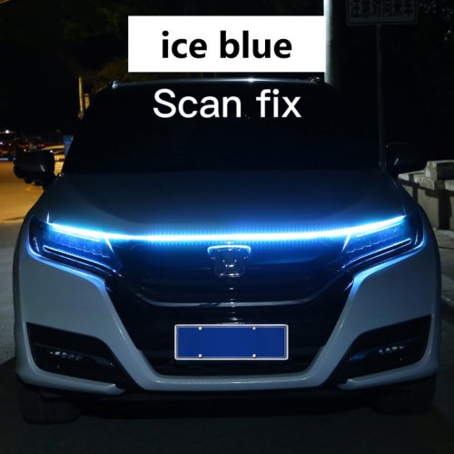 Immagine di Luci LED Decorative per Cofano Auto con Scansione DRL